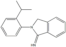 2-[2-(propan-2-yl)phenyl]-2,3-dihydro-1H-isoindol-1-imine Struktur