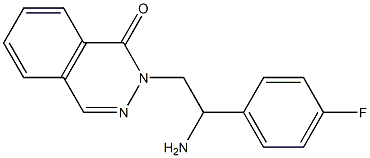 2-[2-amino-2-(4-fluorophenyl)ethyl]phthalazin-1(2H)-one Struktur