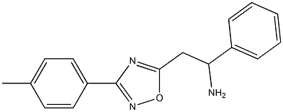 2-[3-(4-methylphenyl)-1,2,4-oxadiazol-5-yl]-1-phenylethan-1-amine Struktur