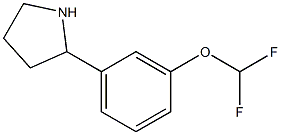 2-[3-(difluoromethoxy)phenyl]pyrrolidine Struktur