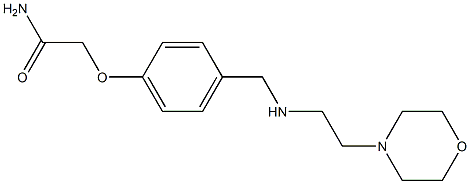 2-[4-({[2-(morpholin-4-yl)ethyl]amino}methyl)phenoxy]acetamide Struktur