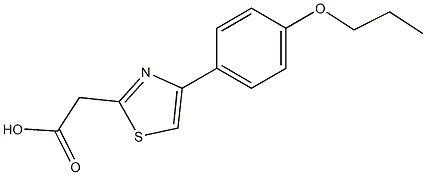 2-[4-(4-propoxyphenyl)-1,3-thiazol-2-yl]acetic acid Struktur