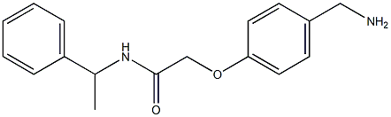 2-[4-(aminomethyl)phenoxy]-N-(1-phenylethyl)acetamide Struktur