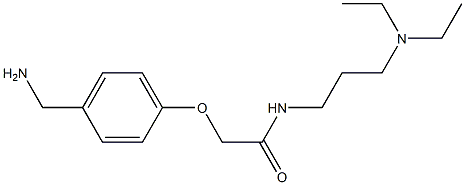 2-[4-(aminomethyl)phenoxy]-N-[3-(diethylamino)propyl]acetamide Struktur