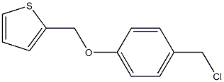 2-[4-(chloromethyl)phenoxymethyl]thiophene Struktur