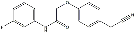 2-[4-(cyanomethyl)phenoxy]-N-(3-fluorophenyl)acetamide Struktur