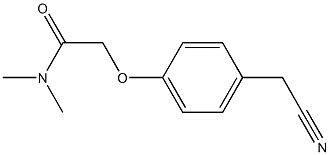 2-[4-(cyanomethyl)phenoxy]-N,N-dimethylacetamide Struktur