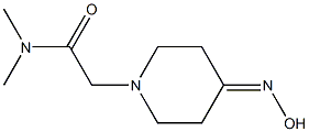 2-[4-(hydroxyimino)piperidin-1-yl]-N,N-dimethylacetamide Struktur