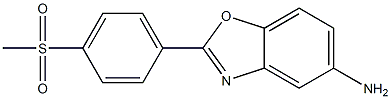 2-[4-(methylsulfonyl)phenyl]-1,3-benzoxazol-5-amine Struktur