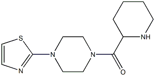 2-[4-(piperidin-2-ylcarbonyl)piperazin-1-yl]-1,3-thiazole Struktur