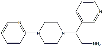 2-[4-(pyridin-2-yl)piperazin-1-yl]-2-(pyridin-3-yl)ethan-1-amine Struktur