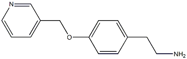 2-[4-(pyridin-3-ylmethoxy)phenyl]ethanamine Struktur