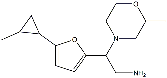 2-[5-(2-methylcyclopropyl)-2-furyl]-2-(2-methylmorpholin-4-yl)ethanamine Struktur