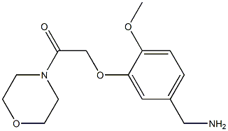 2-[5-(aminomethyl)-2-methoxyphenoxy]-1-(morpholin-4-yl)ethan-1-one Struktur