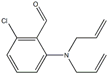 2-[bis(prop-2-en-1-yl)amino]-6-chlorobenzaldehyde Struktur