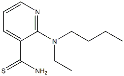 2-[butyl(ethyl)amino]pyridine-3-carbothioamide Struktur