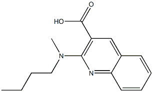 2-[butyl(methyl)amino]quinoline-3-carboxylic acid Struktur