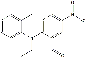 2-[ethyl(2-methylphenyl)amino]-5-nitrobenzaldehyde Struktur