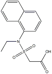 2-[ethyl(naphthalen-1-yl)sulfamoyl]acetic acid Struktur