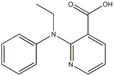 2-[ethyl(phenyl)amino]pyridine-3-carboxylic acid Struktur