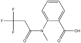 2-[methyl(3,3,3-trifluoropropanoyl)amino]benzoic acid Struktur