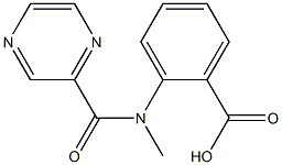 2-[methyl(pyrazin-2-ylcarbonyl)amino]benzoic acid Struktur