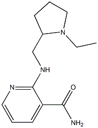 2-{[(1-ethylpyrrolidin-2-yl)methyl]amino}pyridine-3-carboxamide Struktur