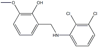 2-{[(2,3-dichlorophenyl)amino]methyl}-6-methoxyphenol Struktur