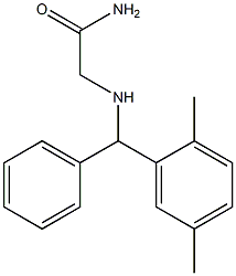 2-{[(2,5-dimethylphenyl)(phenyl)methyl]amino}acetamide Struktur