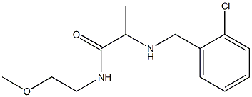 2-{[(2-chlorophenyl)methyl]amino}-N-(2-methoxyethyl)propanamide Struktur