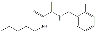 2-{[(2-fluorophenyl)methyl]amino}-N-pentylpropanamide Struktur