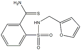 2-{[(2-furylmethyl)amino]sulfonyl}benzenecarbothioamide Struktur