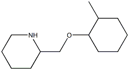 2-{[(2-methylcyclohexyl)oxy]methyl}piperidine Struktur