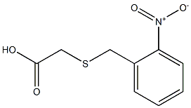 2-{[(2-nitrophenyl)methyl]sulfanyl}acetic acid Struktur