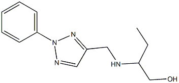 2-{[(2-phenyl-2H-1,2,3-triazol-4-yl)methyl]amino}butan-1-ol Struktur