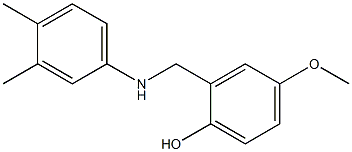 2-{[(3,4-dimethylphenyl)amino]methyl}-4-methoxyphenol Struktur