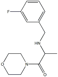 2-{[(3-fluorophenyl)methyl]amino}-1-(morpholin-4-yl)propan-1-one Struktur