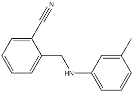 2-{[(3-methylphenyl)amino]methyl}benzonitrile Struktur