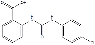 2-{[(4-chlorophenyl)carbamoyl]amino}benzoic acid Struktur