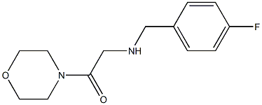 2-{[(4-fluorophenyl)methyl]amino}-1-(morpholin-4-yl)ethan-1-one Struktur