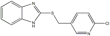 2-{[(6-chloropyridin-3-yl)methyl]sulfanyl}-1H-1,3-benzodiazole Struktur