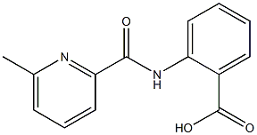 2-{[(6-methylpyridin-2-yl)carbonyl]amino}benzoic acid Struktur