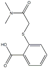 2-{[(dimethylcarbamoyl)methyl]sulfanyl}benzoic acid Struktur