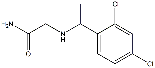 2-{[1-(2,4-dichlorophenyl)ethyl]amino}acetamide Struktur