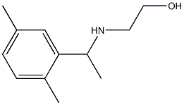 2-{[1-(2,5-dimethylphenyl)ethyl]amino}ethan-1-ol Struktur