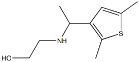 2-{[1-(2,5-dimethylthiophen-3-yl)ethyl]amino}ethan-1-ol Struktur