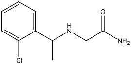 2-{[1-(2-chlorophenyl)ethyl]amino}acetamide Struktur