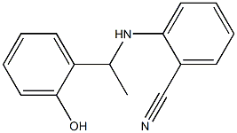 2-{[1-(2-hydroxyphenyl)ethyl]amino}benzonitrile Struktur