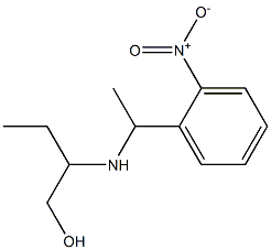 2-{[1-(2-nitrophenyl)ethyl]amino}butan-1-ol Struktur