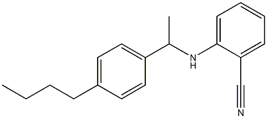 2-{[1-(4-butylphenyl)ethyl]amino}benzonitrile Struktur